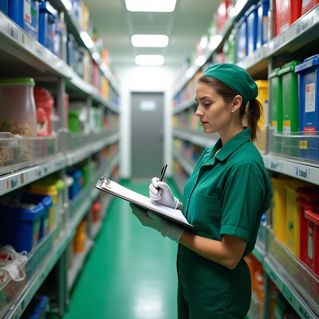 Gestione scarti in linea di produzione alimentare con contenitori classificati